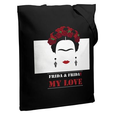 Холщовая сумка Frida & Friday, черная