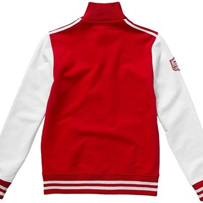 Толстовка Varsity, красный/натуральный белый