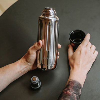Термос для напитков, вакуумный, бытовой, тм bobber. Объем 0.47 литра. Артикул Flask-470 Glossy