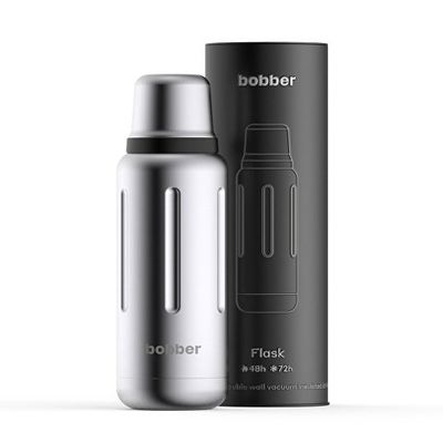 Термос для напитков, вакуумный, бытовой, тм bobber. Объем 1 литр. Артикул Flask-1000 Matte
