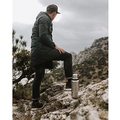 Термос для напитков, вакуумный, бытовой, тм bobber. Объем 1 литр. Артикул Flask-1000 Matte