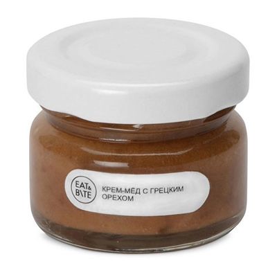 Подарочный набор Крем-мед в домике, крем-мед с грецким орехом 35 г
