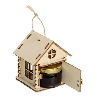 Подарочный набор Варенье в домике, варенье из черной смородины 25 мл