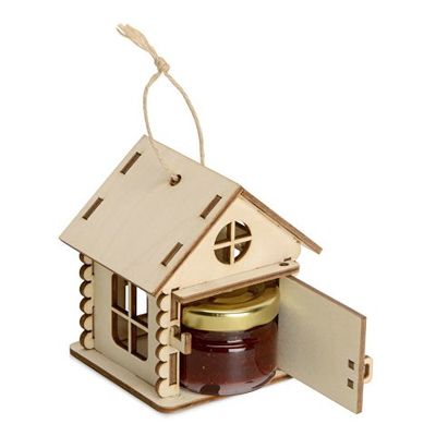 Подарочный набор Варенье в домике, клубничное варенье с мятой 25 мл