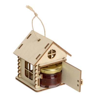 Подарочный набор Варенье в домике, клубничное варенье с мятой 25 мл