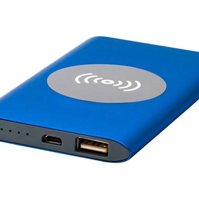 Беспроводное портативное зарядное устройство емкостью 4000 мАч Juice, синий
