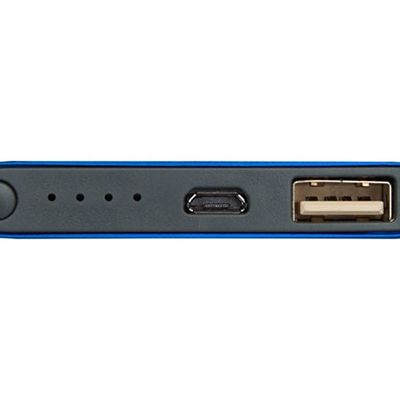 Беспроводное портативное зарядное устройство емкостью 4000 мАч Juice, синий