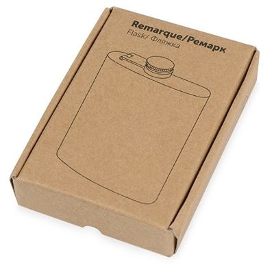 Фляжка 240 мл Remarque soft touch, 201 сталь, оранжевый