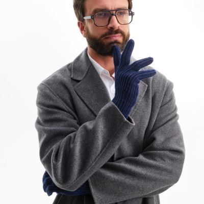 Перчатки Bernard, темно-синие