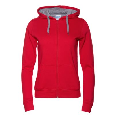 Толстовка, Толстовка женская STAN с капюшоном на молнии футер с начёсом 280, 17W, цвет Красный, размер 44/S