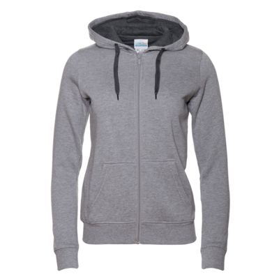 Толстовка, Толстовка женская STAN с капюшоном на молнии футер с начёсом 280, 17W, цвет Серый меланж, размер 42/XS