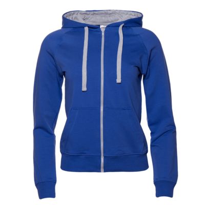 Толстовка, Толстовка женская STAN с капюшоном на молнии футер без начёса, 260, 61W, цвет Синий, размер 48/L