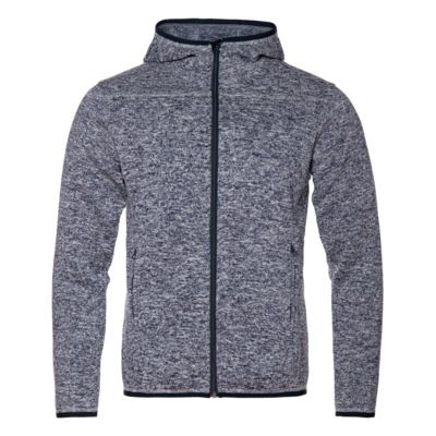 Толстовка, Толстовка унисекс STAN на молнии вязанный флис, 320, 67, цвет Т-синий меланж, размер 46/S