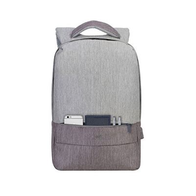 RIVACASE 7562 grey/mocha рюкзак для ноутбука 15.6, серый/кофейный