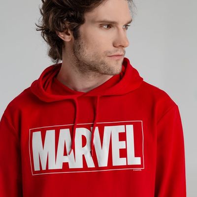 Худи унисекс Marvel, красное, размер XL