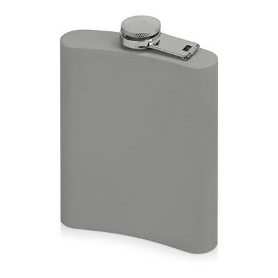 Фляжка 240 мл Remarque soft touch, 201 сталь, светло-серый