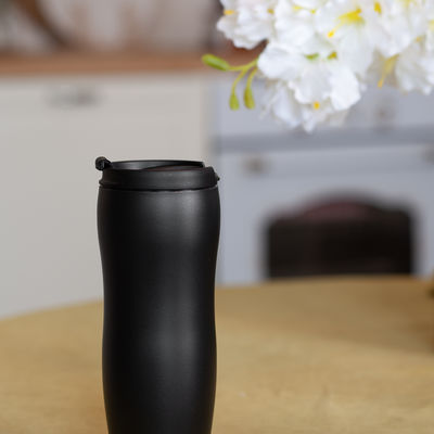 Термостакан "Монтана" 400 мл, покрытие пудра, цвет черный