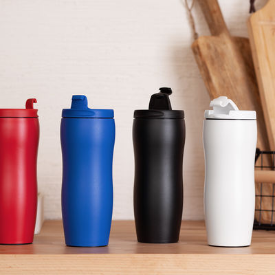 Термостакан "Монтана" 400 мл, покрытие пудра, цвет синий