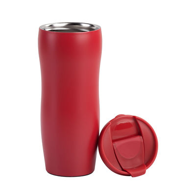 Термостакан "Монтана" 400 мл, покрытие пудра, цвет красный