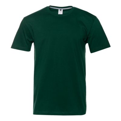 Футболка, Футболка унисекс без бокового шва STAN хлопок 160, 02, цвет Тёмно-зелёный, размер 46/S