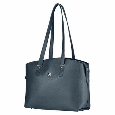 Сумка женская WENGER RosaElli с карманом для ноутбука 14, синяя, полиэстер, 37 x29x19 см