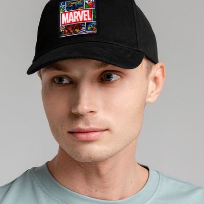 Бейсболка Marvel Comics, черная