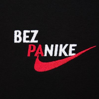 Худи оверсайз Bez Panike, черное