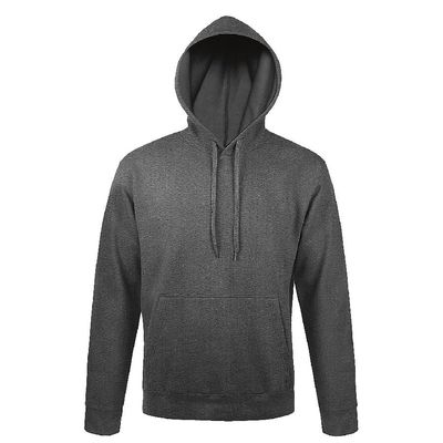 Толстовка мужская с капюшоном SNAKE, тёмно-серый меланж, 2XL, 50% хлопок, 50% полиэстер, 280 г/м2