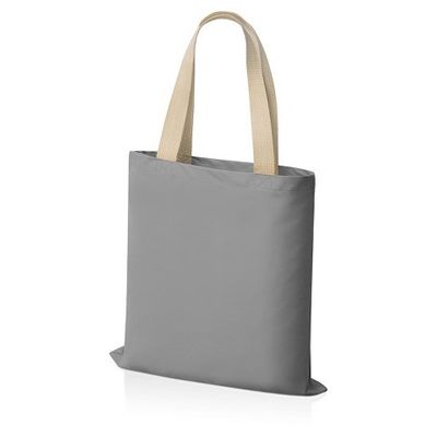 Сумка для шопинга Steady из хлопка с парусиновыми ручками, 260 г/м2, серый