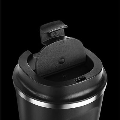 Термокружка CAFe COMPACT, 380 мл, черный