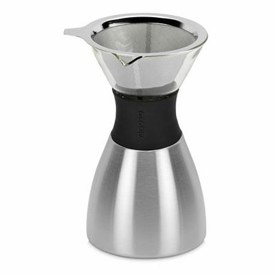 Кофеварка POUR OVER, 1000 мл, серебристый/черный