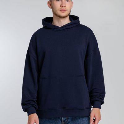 Худи оверсайз Kulonga Comfort, темно-синее, размер XS/S