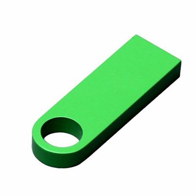 USB 2.0-флешка на 8 Гб с мини чипом и круглым отверстием, зеленый