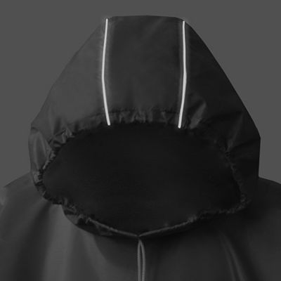 Дождевик - пончо Galaxy со светоотражающими элементами, белый