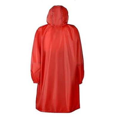Дождевик - пончо Galaxy со светоотражающими элементами, красный
