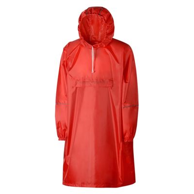 Дождевик - пончо Galaxy со светоотражающими элементами, красный