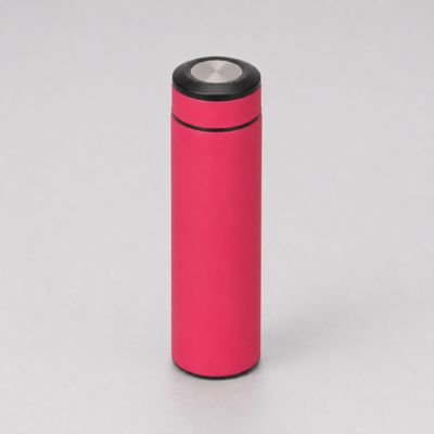 Термос Confident с покрытием soft-touch 420мл, розовый