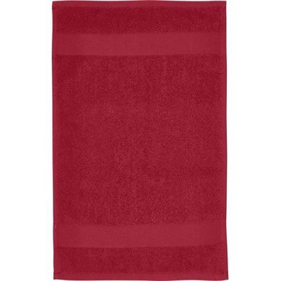 Хлопковое полотенце для ванной Sophia 30x50 см плотностью 450 г/м2, красный