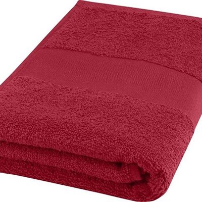 Хлопковое полотенце для ванной Charlotte 50x100 см с плотностью 450 г/м2, красный