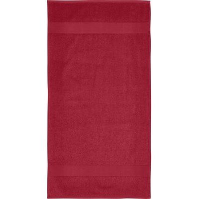 Хлопковое полотенце для ванной Charlotte 50x100 см с плотностью 450 г/м2, красный