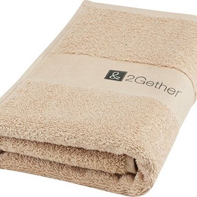 Хлопковое полотенце для ванной Charlotte 50x100 см с плотностью 450 г/м2, бежевый