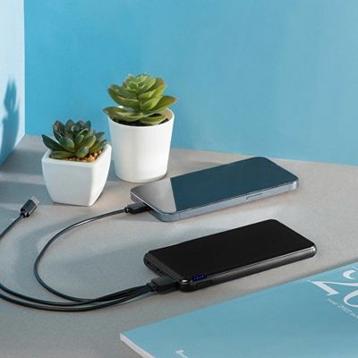 Внешний аккумулятор Forge v.2, металл, 10000mah, черный