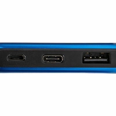 Внешний аккумулятор Forge v.2 металл, 10000mah, синий
