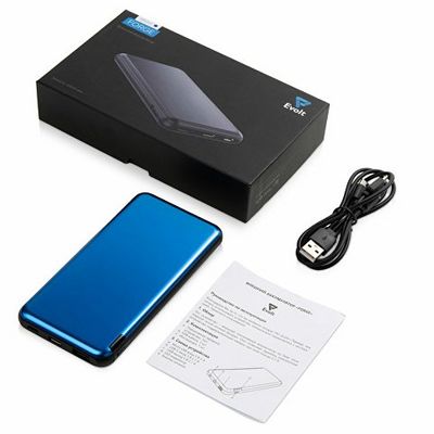 Внешний аккумулятор Forge v.2 металл, 10000mah, синий