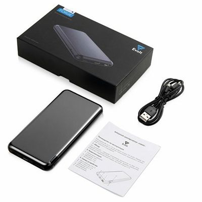 Внешний аккумулятор Forge v.2, металл, 10000mah, серый