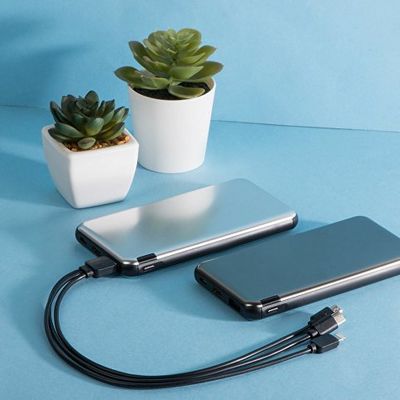 Внешний аккумулятор Forge v.2, металл, 10000mah, серый