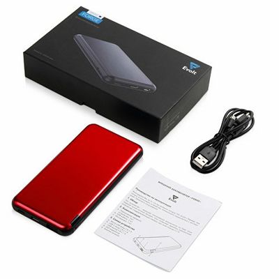 Внешний аккумулятор Forge v.2, металл, 10000mah, красный