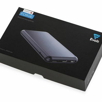 Внешний аккумулятор Forge v.2, металл, 10000mah, красный