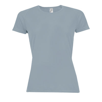Футболка "Sporty women", серый_S, 100% п/э, 140 г/м2