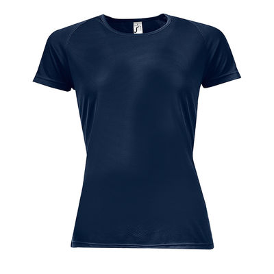 Футболка "Sporty women", темно-синий_XL, 100% п/э, 140 г/м2